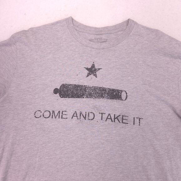Grunt Style Come And Take It Crew Neck T Shirt Mens Size Extra Large XL Gray - Picture 1 of 9